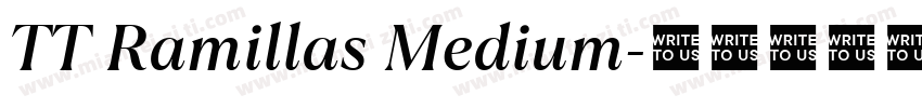 TT Ramillas Medium字体转换